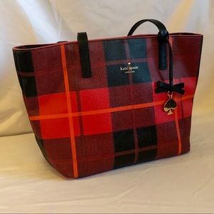 Kate Spade New York - Plaid Hawthorne Lane Tote